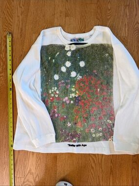 d.n.a. by B.W.A. Chamomile White Thermal Crewneck Top
